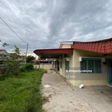 Corner 24 feet 1 storey terrace house for sale at taman song choon 