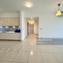 Spacious living hall & dining area, unit facing cozy park view