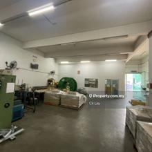 Corner 2 sty semi-d factory with partial furnished for sale