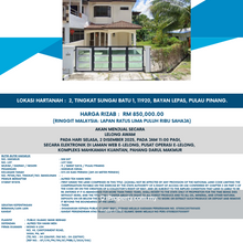 Auction Tingkat Sungai Batu 1 !! Below Market Price!!