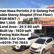 Taman Nusa Perintis 2 Facing Main Road Double Storey Shop (1st Floor)