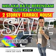 2 Storey Terrace House at Batu Berendam Sutera Wangi near Angkasa Nuri