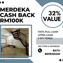 Cash Back rm80k Below Value 25% Full Loan Teres Merdeka Batu Berendam