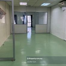 Bandar Perda second floor office with partition