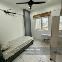 Single Bed Room Semi Furnished First Residence Kepong for Rent