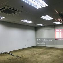 Partially furnished shop office