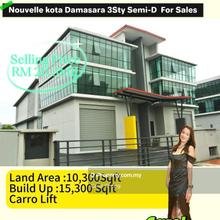 3 storey Semi-D factory Nouvelle Kota Damansara For Sales