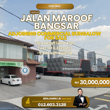 Jalan Maroof Bangsar Adjoining Commercial Bungalow For Sale