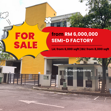 Strategic & Spacious Semi-D Factory For Sale @ Klang Valley