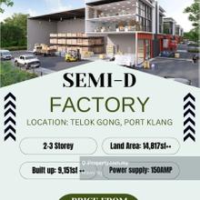 New Semi Detached Warehouse Sale  Port Klang Selangor