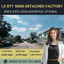 Kempas Utama, 1.5 Storey Semi-Detached 