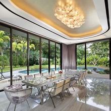 Modern architecture bungalow with rooftop jacuzzi and garden
