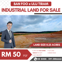 Ulu Tiram 8.25 Acres Industrial Land for Sale