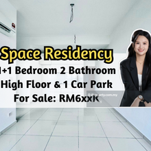 Space Residency, 1 plus 1 Bedroom 2 Bathroom, High Floor, 1 Car Park