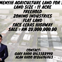 Semenyih 11acre Facing Lekas Highway Freehold Agril Land Zone Industri