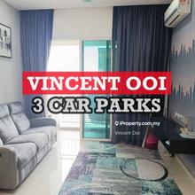 3 Carparks! Solaria Residences 1115sf High Floor Bayan Lepas Airport