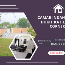 Freehold 6300 sq.ft Corner Rumah 1 Sty Semi D Camar Indah Bukit Katil