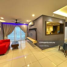 Renovated Corner 1238sf Aurora Residence Puchong Prima N LRT 100% Loan