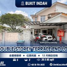 Bukit Indah Double Storey Terrace End Lot for Sale 