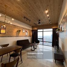 Partially Furnished, Well Kept, Service Apartment Nice KL City View