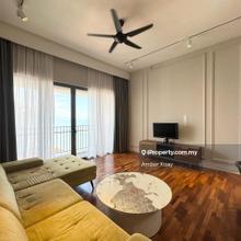 High Floor Seaview! Straits Residence 1356sf Full Reno & Furnish