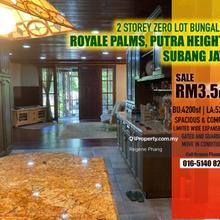 Freehold Royale Palms Putra Heights Zero Lot 2-Storey Bungalow 