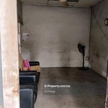 Single storey terrace , bare unit and facing main road 