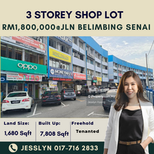 Kampung Baru Senai, 4 Storey Shop Lot For Rent