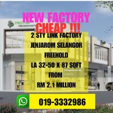 Freehold New Project 2 Storey Link Factory Jenjarom Selangor