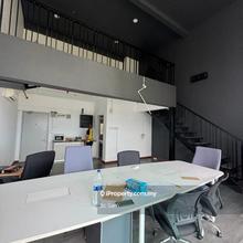 Partially furnished duplex office with security and near Mall