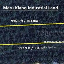3.03 acres (131986 sqft) Meru Klang Industrial Land For Sale