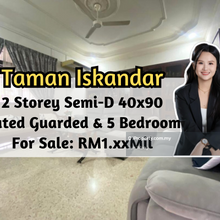 Taman Iskandar, 2 Storey Semi-D 40x90, Gated Guarded, 5 Bedroom