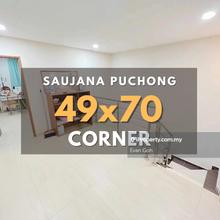 Corner Saujana Puchong Sp9 Double Storey Terrace house 49x70 Big Land