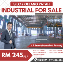 Silc @ Gelang Patah 3 Acres 1.5 Storey Detached Factory for Sale