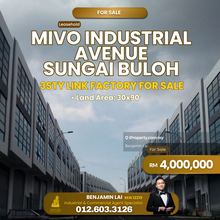 Mivo Industrial Avenue Sungai Buloh 3sty Link Factory For Sale 
