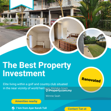 Double storey semi D House @ Tiara Melaka Golf & Country Club for Sale