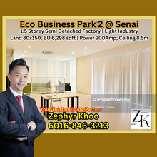 Eco Business Park @ Senai Airport Semi Detached Factory For Rent