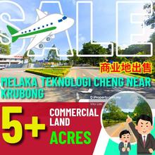 5 Acres Land to Built Own Factory Warehouse at Cheng near Krubong