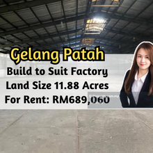 Gelang Patah, Build to Suit Factory, 11.88 Acres, Medium Industry