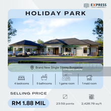 Brand New Single Storey Bungalow at Holiday Park, Miri