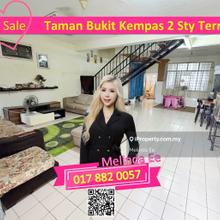 Johor Bahru Taman Bukit Kempas Partially Furnished 2 Storey Terrace