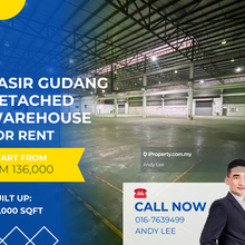 Pasir Gudang Detached Warehouse for Rent
