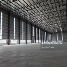 Shah alam kampung jawa 5 acres brand new factory 600amp loading bay 