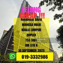 Bank Lelong Residensi Altris Wangsa Maju Kuala Lumpur