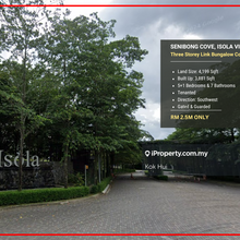 3 Storey Link Villa Corner @ Senibong Cove For Sale!! Rm2.5 mil Only!!