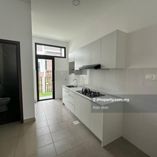 With kitchen cabinets 