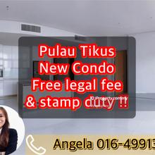 Pulau tikus new condo, direct developer unit, free partially furnish