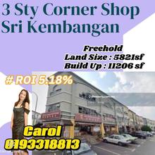 Corner 3sty shop Seri Kembangan For Sale