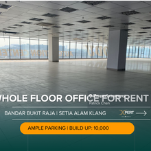 Whole Floor Office for rent at Bandar Bukit Raja Setia Alam Klang