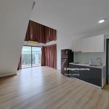 Partially furnished duplex for sale.